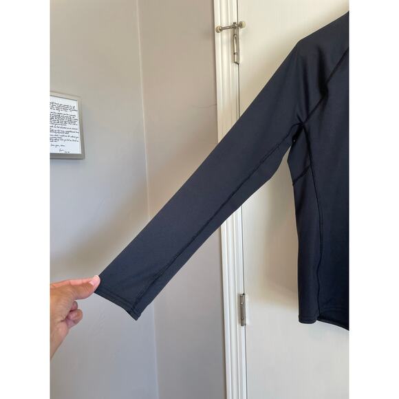 L.L Bean Cresta Midweight 250 T-Zip top gray logo stretch pullover jacket Large - Picture 7 of 8